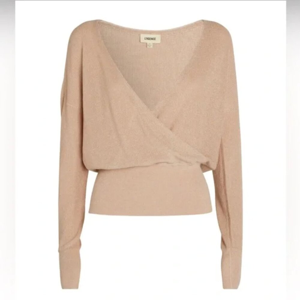 L'AGENCE Blair Crossover Pullover Top - Picture 8 of 8